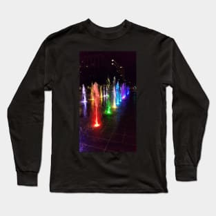 Rainbow Lights at Night Long Sleeve T-Shirt